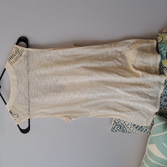 Maurice's Cream Boho Tie Tank ~ L - Picture 2 of 4